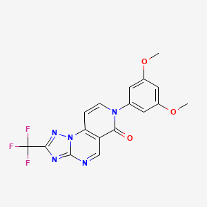 7-(3,5-dimethoxyphenyl)-2-(trifluoromethyl)pyrido[3,4-e][1,2,4]triazolo[1,5-a]pyrimidin-6(7H)-one