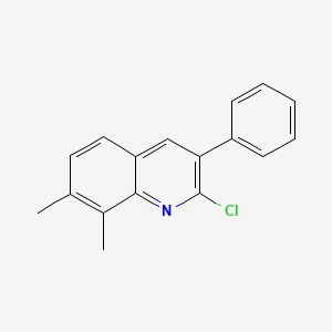 molecular formula C17H14ClN B1497828 2-Chloro-7,8-dimethyl-3-phenylquinoline CAS No. 1031928-21-8