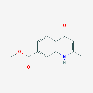 molecular formula C12H11NO3 B1497830 Methyl 4-hydroxy-2-methylquinoline-7-carboxylate CAS No. 1150618-19-1