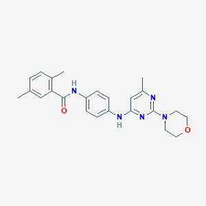 2,5-dimethyl-N-(4-((6-methyl-2-morpholinopyrimidin-4-yl)amino)phenyl)benzamide