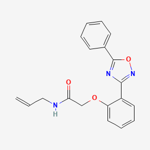 2-[2-(5-phenyl-1,2,4-oxadiazol-3-yl)phenoxy]-N-(prop-2-en-1-yl)acetamide