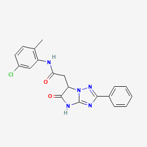 N-(5-chloro-2-methylphenyl)-2-(5-oxo-2-phenyl-5,6-dihydro-4H-imidazo[1,2-b][1,2,4]triazol-6-yl)acetamide