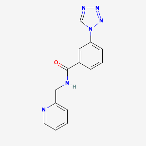 N-(pyridin-2-ylmethyl)-3-(1H-tetrazol-1-yl)benzamide