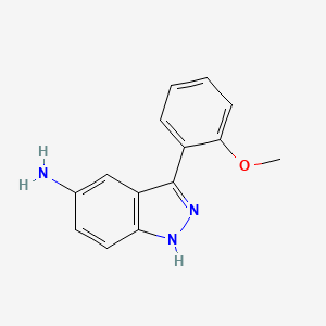 molecular formula C14H13N3O B1497837 3-(2-methoxyphenyl)-1H-indazol-5-amine CAS No. 1175788-42-7