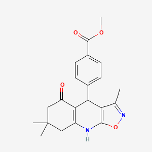 Methyl 4-(5-hydroxy-3,7,7-trimethyl-4,6,7,8-tetrahydro[1,2]oxazolo[5,4-b]quinolin-4-yl)benzoate