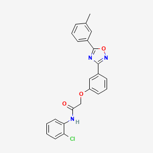 N-(2-chlorophenyl)-2-{3-[5-(3-methylphenyl)-1,2,4-oxadiazol-3-yl]phenoxy}acetamide