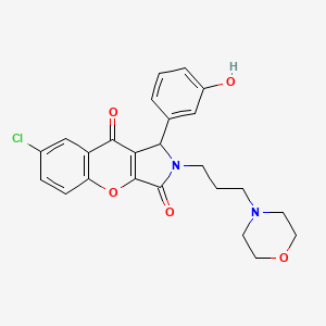 7-Chloro-1-(3-hydroxyphenyl)-2-[3-(morpholin-4-yl)propyl]-1,2-dihydrochromeno[2,3-c]pyrrole-3,9-dione