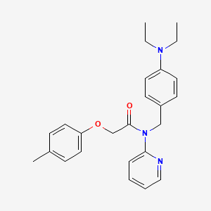 molecular formula C25H29N3O2 B14978415 N-[4-(diethylamino)benzyl]-2-(4-methylphenoxy)-N-(pyridin-2-yl)acetamide 