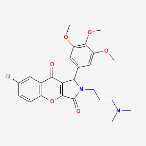 7-Chloro-2-[3-(dimethylamino)propyl]-1-(3,4,5-trimethoxyphenyl)-1,2-dihydrochromeno[2,3-c]pyrrole-3,9-dione