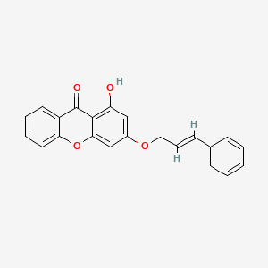 1-hydroxy-3-{[(2E)-3-phenylprop-2-en-1-yl]oxy}-9H-xanthen-9-one