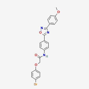 2-(4-bromophenoxy)-N-{4-[3-(4-methoxyphenyl)-1,2,4-oxadiazol-5-yl]phenyl}acetamide