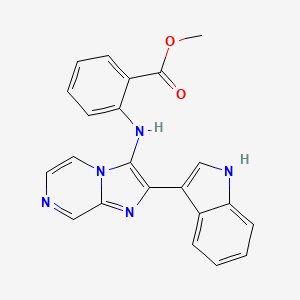 methyl 2-{[2-(1H-indol-3-yl)imidazo[1,2-a]pyrazin-3-yl]amino}benzoate