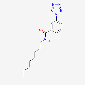 molecular formula C16H23N5O B14978446 N-octyl-3-(1H-tetrazol-1-yl)benzamide 