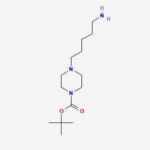 1-Boc-4-(5-aminopentyl)piperazine