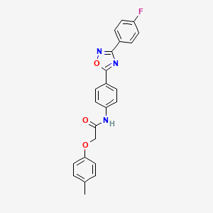 N-{4-[3-(4-fluorophenyl)-1,2,4-oxadiazol-5-yl]phenyl}-2-(4-methylphenoxy)acetamide