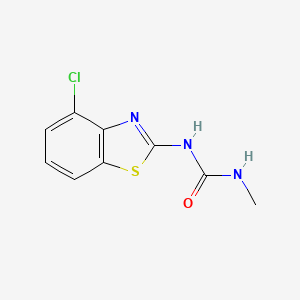 molecular formula C9H8ClN3OS B1497855 1-(4-Chloro-2-benzothiazolyl)-3-methyl urea CAS No. 28956-35-6