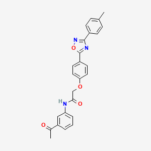 N-(3-acetylphenyl)-2-{4-[3-(4-methylphenyl)-1,2,4-oxadiazol-5-yl]phenoxy}acetamide