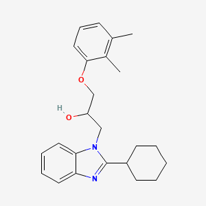 1-(2-cyclohexyl-1H-benzimidazol-1-yl)-3-(2,3-dimethylphenoxy)propan-2-ol