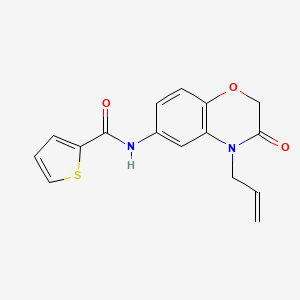 N-[3-oxo-4-(prop-2-en-1-yl)-3,4-dihydro-2H-1,4-benzoxazin-6-yl]thiophene-2-carboxamide