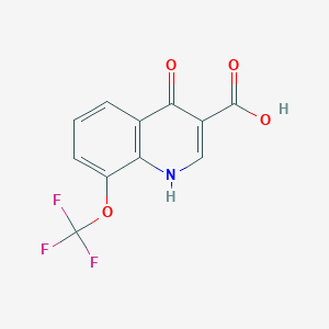 molecular formula C11H6F3NO4 B1497868 4-Hydroxy-8-(trifluoromethoxy)quinoline-3-carboxylic acid CAS No. 40516-40-3