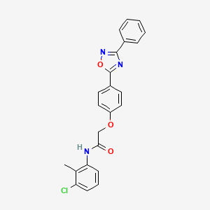 N-(3-chloro-2-methylphenyl)-2-[4-(3-phenyl-1,2,4-oxadiazol-5-yl)phenoxy]acetamide