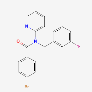 4-bromo-N-(3-fluorobenzyl)-N-(pyridin-2-yl)benzamide