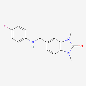 5-{[(4-fluorophenyl)amino]methyl}-1,3-dimethyl-1,3-dihydro-2H-benzimidazol-2-one