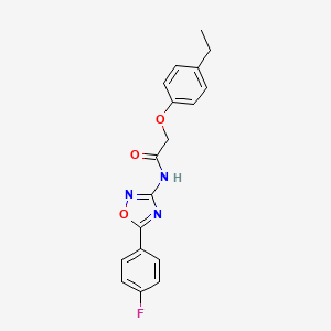 molecular formula C18H16FN3O3 B14978748 2-(4-ethylphenoxy)-N-[5-(4-fluorophenyl)-1,2,4-oxadiazol-3-yl]acetamide 