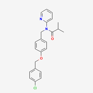 N-{4-[(4-chlorobenzyl)oxy]benzyl}-2-methyl-N-(pyridin-2-yl)propanamide