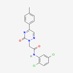 molecular formula C18H14Cl2N4O2 B14978755 N-(2,5-dichlorophenyl)-2-[5-(4-methylphenyl)-3-oxo-1,2,4-triazin-2(3H)-yl]acetamide 