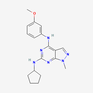 N~6~-cyclopentyl-N~4~-(3-methoxyphenyl)-1-methyl-1H-pyrazolo[3,4-d]pyrimidine-4,6-diamine