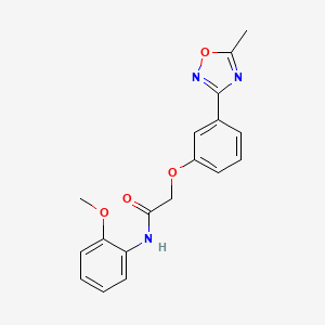 N-(2-methoxyphenyl)-2-[3-(5-methyl-1,2,4-oxadiazol-3-yl)phenoxy]acetamide