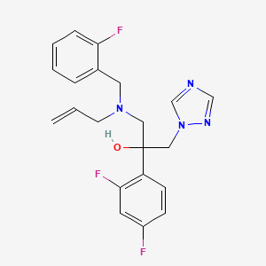 2-(2,4-Difluorophenyl)-1-{[(2-fluorophenyl)methyl](prop-2-en-1-yl)amino}-3-(1H-1,2,4-triazol-1-yl)propan-2-ol