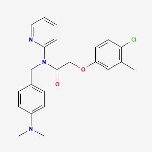 2-(4-chloro-3-methylphenoxy)-N-[4-(dimethylamino)benzyl]-N-(pyridin-2-yl)acetamide