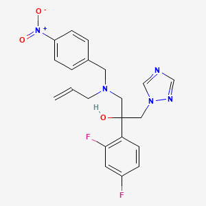 2-(2,4-Difluorophenyl)-1-{[(4-nitrophenyl)methyl](prop-2-en-1-yl)amino}-3-(1H-1,2,4-triazol-1-yl)propan-2-ol