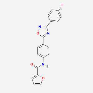 N-{4-[3-(4-fluorophenyl)-1,2,4-oxadiazol-5-yl]phenyl}furan-2-carboxamide