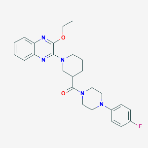 [1-(3-Ethoxyquinoxalin-2-yl)piperidin-3-yl][4-(4-fluorophenyl)piperazin-1-yl]methanone