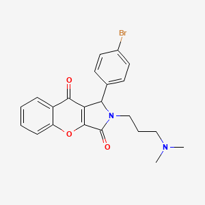 1-(4-Bromophenyl)-2-[3-(dimethylamino)propyl]-1,2-dihydrochromeno[2,3-c]pyrrole-3,9-dione