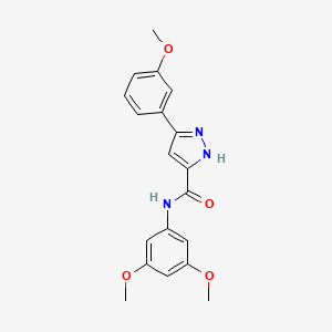 N-(3,5-dimethoxyphenyl)-3-(3-methoxyphenyl)-1H-pyrazole-5-carboxamide