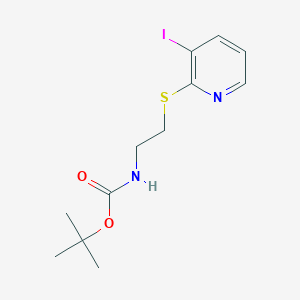 Tert-Butyl N-{2-[(3-Iodopyridin-2-Yl)Sulfanyl]Ethyl}Carbamate