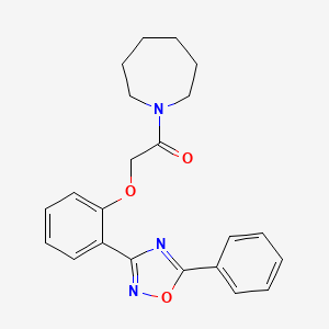 1-(Azepan-1-yl)-2-[2-(5-phenyl-1,2,4-oxadiazol-3-yl)phenoxy]ethanone