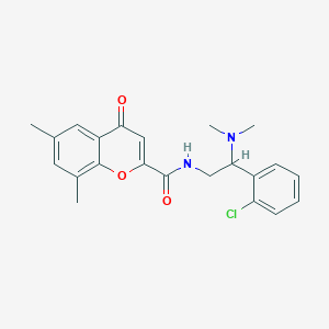 N-[2-(2-chlorophenyl)-2-(dimethylamino)ethyl]-6,8-dimethyl-4-oxo-4H-chromene-2-carboxamide