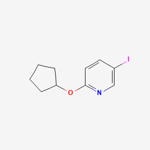molecular formula C10H12INO B1497889 2-Cyclopentyloxy-5-iodopyridine 