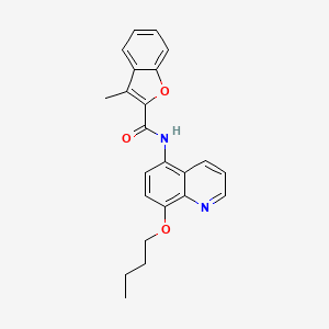 N-(8-butoxyquinolin-5-yl)-3-methyl-1-benzofuran-2-carboxamide