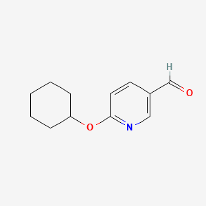 molecular formula C12H15NO2 B1497890 2-Cyclohexyloxypyridine-5-carboxaldehyde CAS No. 916792-16-0