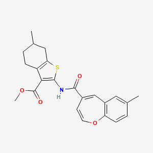 Methyl 6-methyl-2-{[(7-methyl-1-benzoxepin-4-yl)carbonyl]amino}-4,5,6,7-tetrahydro-1-benzothiophene-3-carboxylate