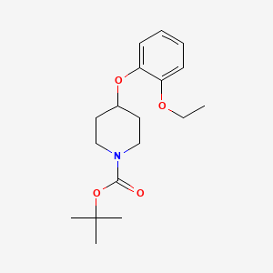 molecular formula C18H27NO4 B1497900 1-Boc-4-(2-ethoxyphenoxy)piperidine CAS No. 902836-72-0