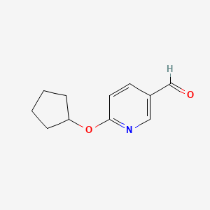 molecular formula C11H13NO2 B1497901 2-环戊氧基吡啶-5-甲醛 CAS No. 916792-14-8