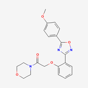 2-{2-[5-(4-Methoxyphenyl)-1,2,4-oxadiazol-3-yl]phenoxy}-1-(morpholin-4-yl)ethanone