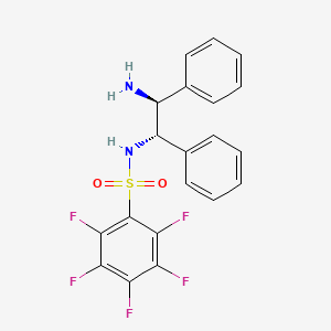 N-[(1S,2S)-2-Amino-1,2-diphenylethyl]-2,3,4,5,6-pentafluorobenzene-1-sulfonamide